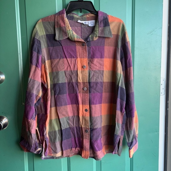 Blair XL vintage button down top - Picture 2 of 7